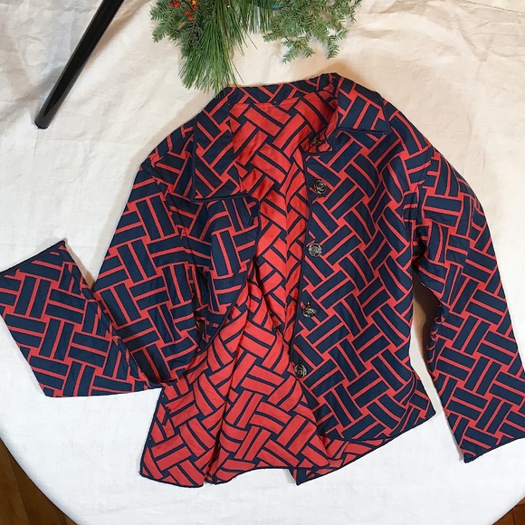Reversible Red & Blue Light Weight Jacket - Picture 3 of 5